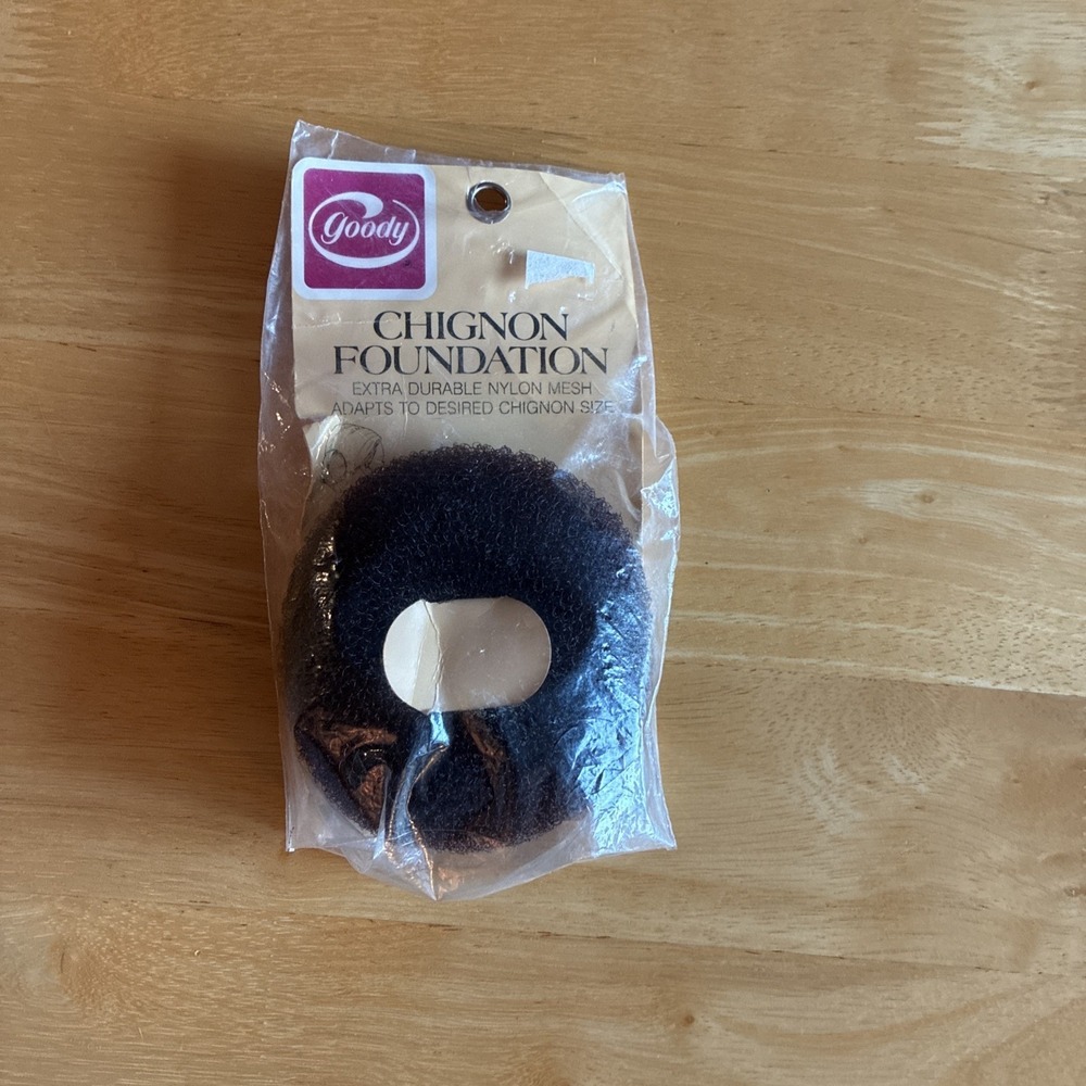 VTG 70s Goody Chignon Foundation Adjustable Size Dark Brown NIP - Picture 6 of 6